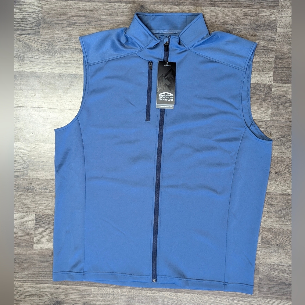 Men's Blue Softshell Vest